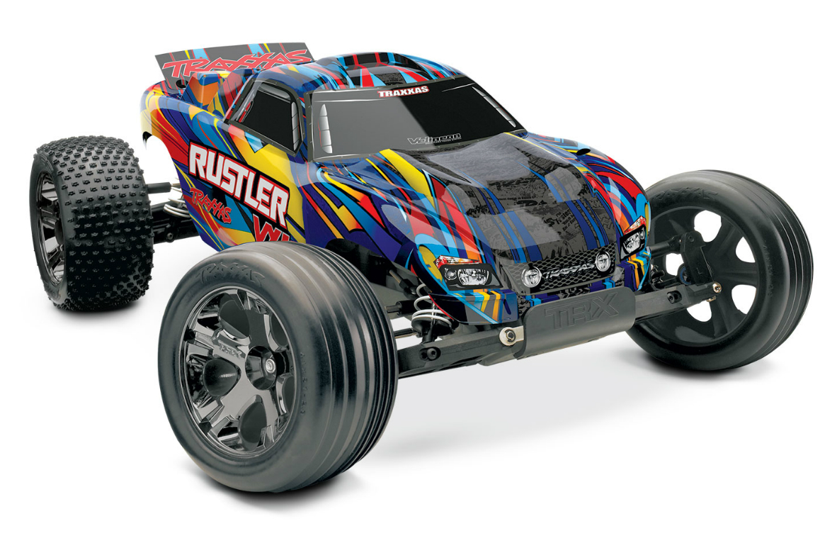 Радиоуправляемая машина TRAXXAS Rustler VXL 1:10 2WD TSM TRA37076-4 купить  в Челябинске, низкие цены, интернет-магазин Драйв Хобби